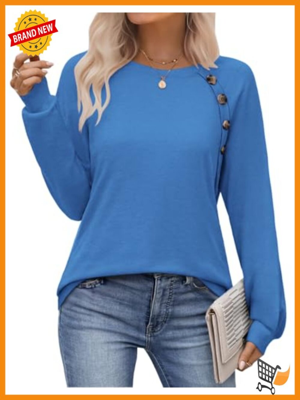 Zeagoo Womens Long Sleeve Tunic Top Work Blouse Soft Polyester Blend